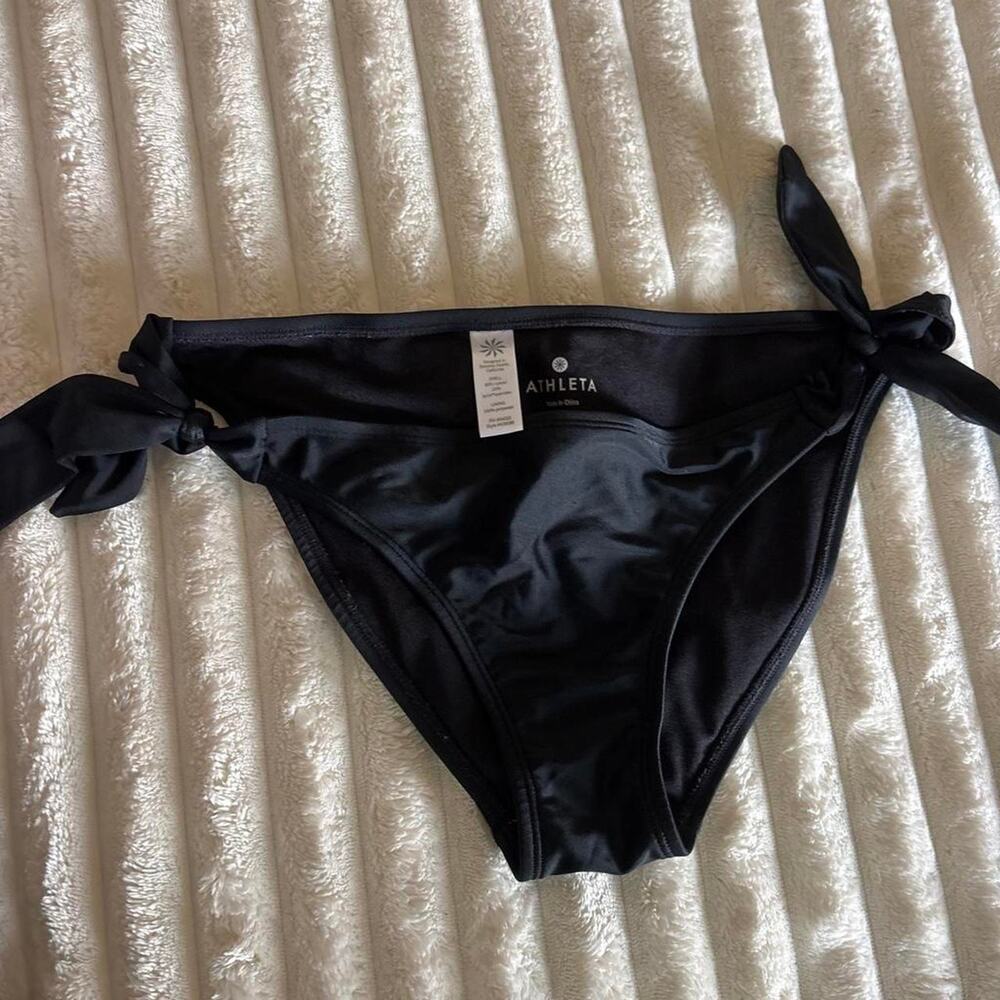 Athleta black bikini bottoms